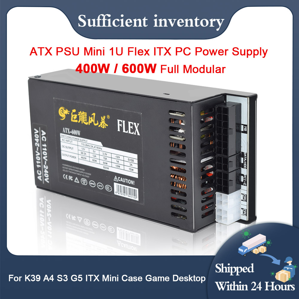 New PC Power Supply 400W 600W  - đánh giá và giá Flex Atx Power Supply 600W 1U